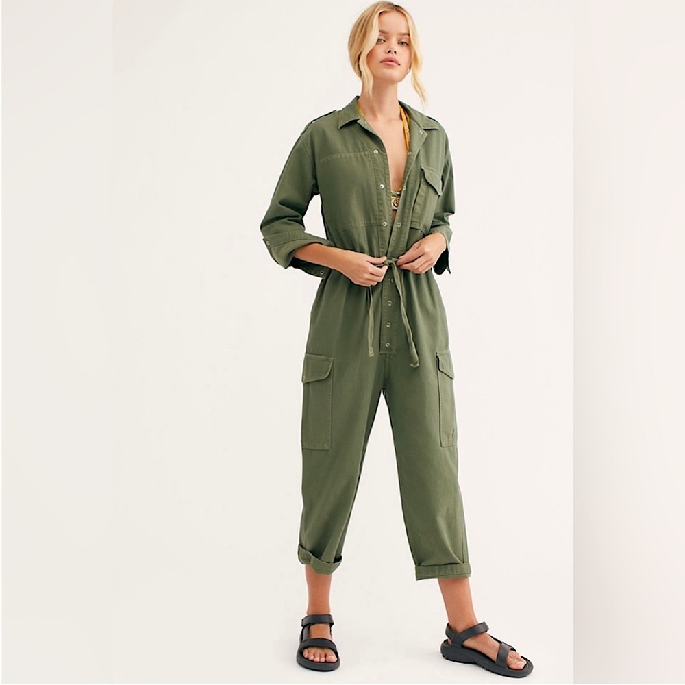 NWOT CITIZENS OF HUMANITY Surplus Nova utility jumpsuit Laurel army green S new